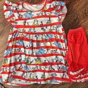 Boutique Set Dr. Seuss Little Girl 7-8